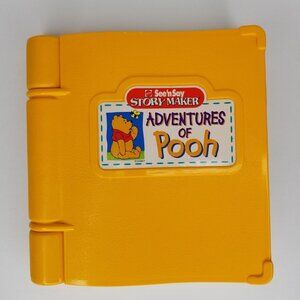 Mattel 1991 Vintage Disney Winnie the Pooh See 'n Say Story Maker Adventures Toy
